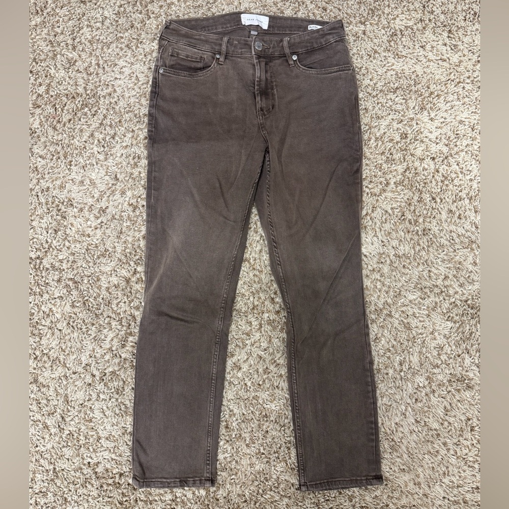 Dear John Women's Straight Leg Brown Jeans